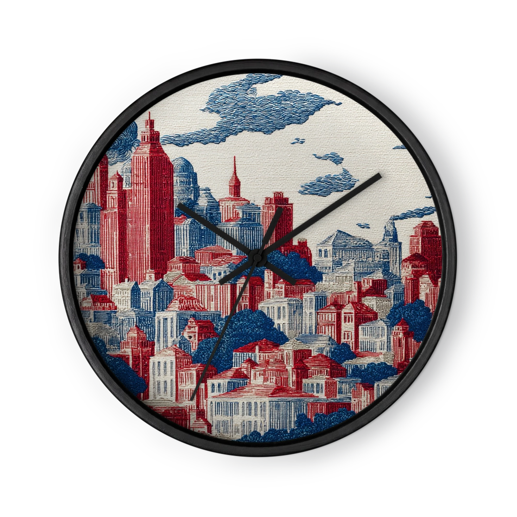 Red and Blue Metropolis