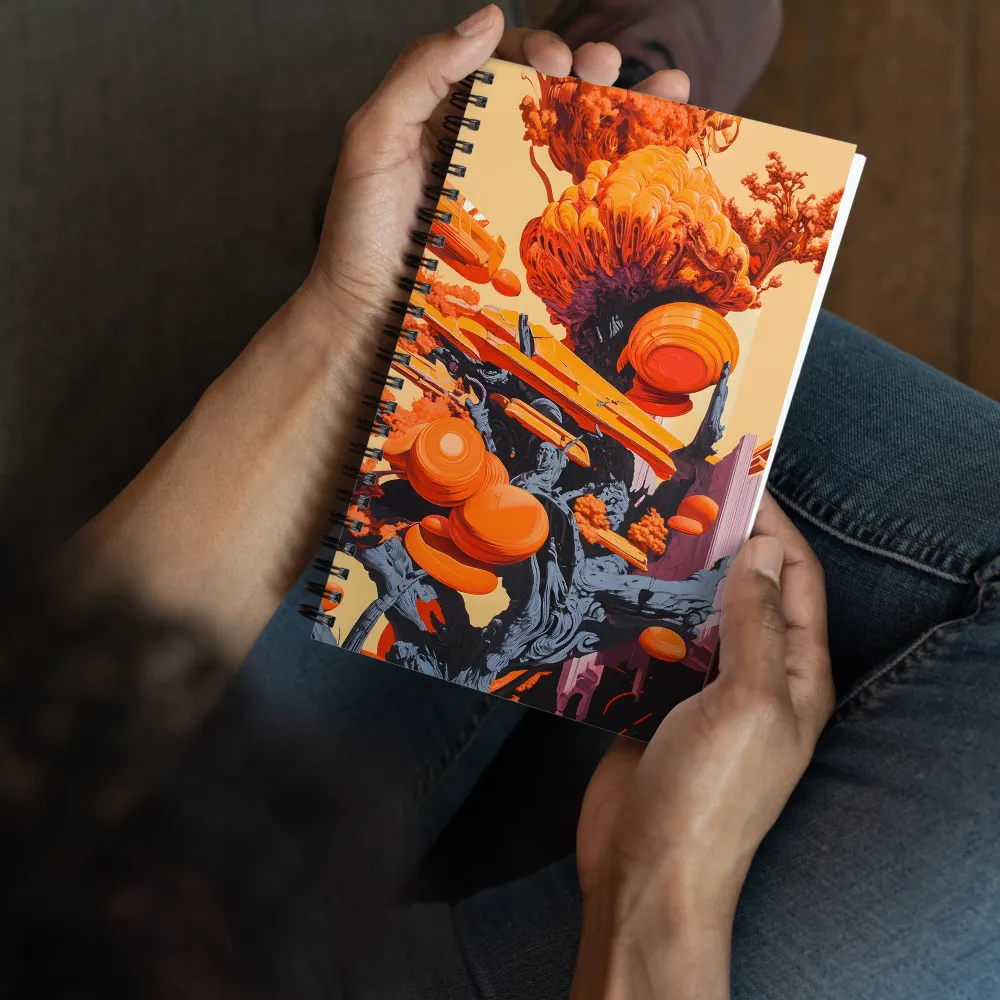 Ethereal Orange Grove 
 Spiral Notebook | 140 pages