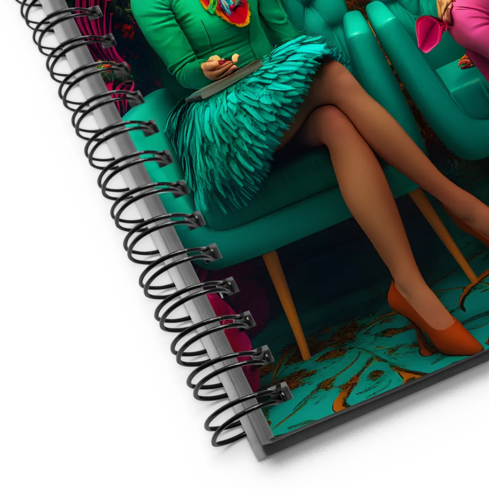 Conversation in a Psychedelic Garden 
 Spiral Notebook | 140 pages