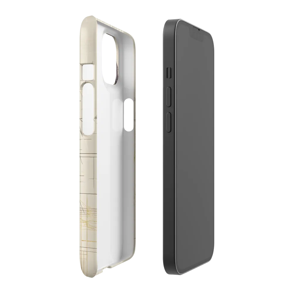 Linear Abstract Portrait of a Woman | Phone Case