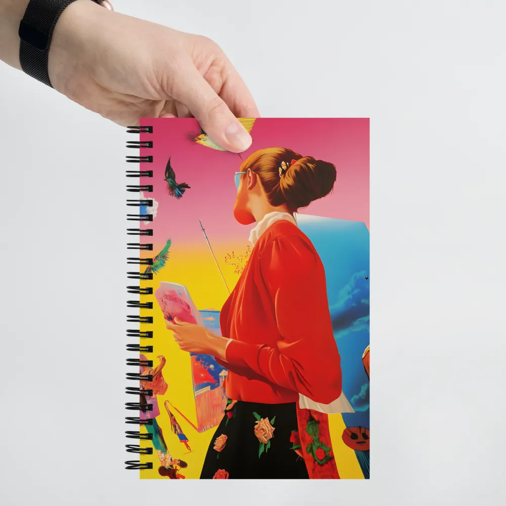 Woman in a Dreamscape 
 Spiral Notebook | 140 pages