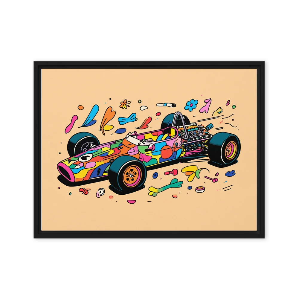 Psychedelic Race Car | Art Print