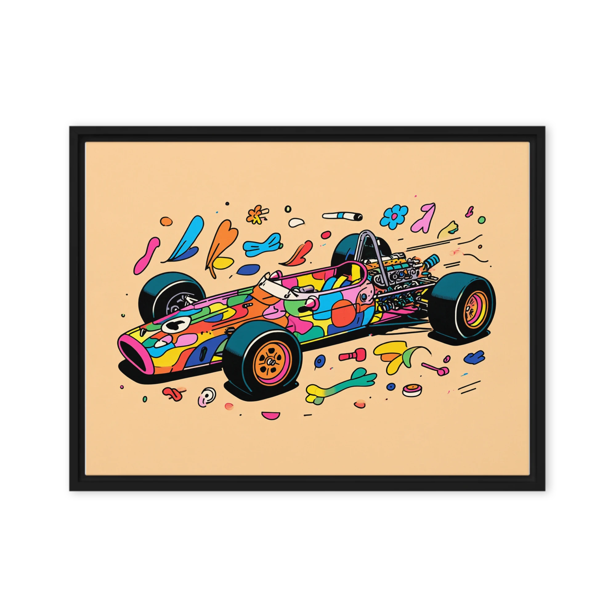 Psychedelic Race Car | Art Print