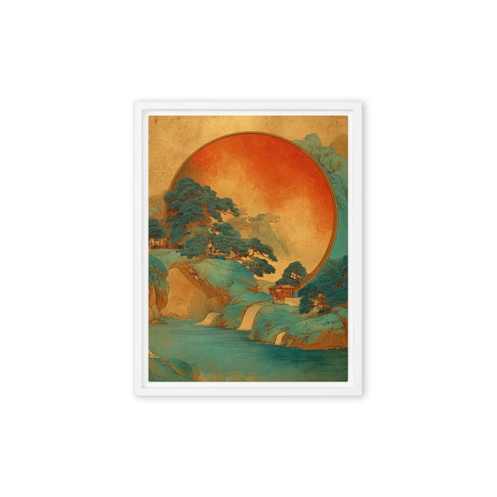 Golden Sun Shanshui | Art Print