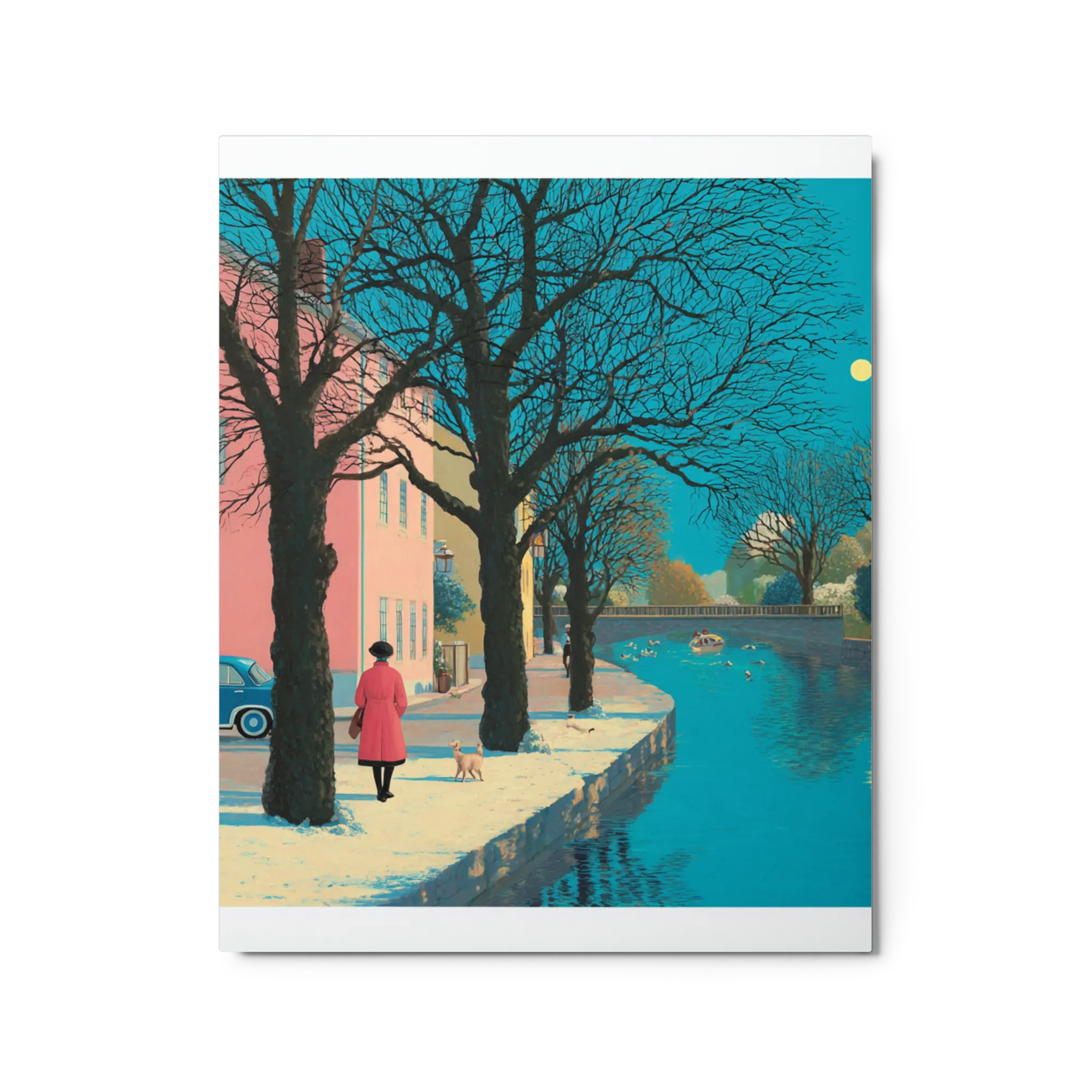 Moonlit Canal Walk