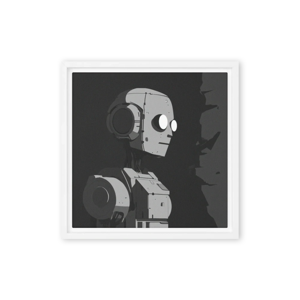 Minimalistic Robot Illustration