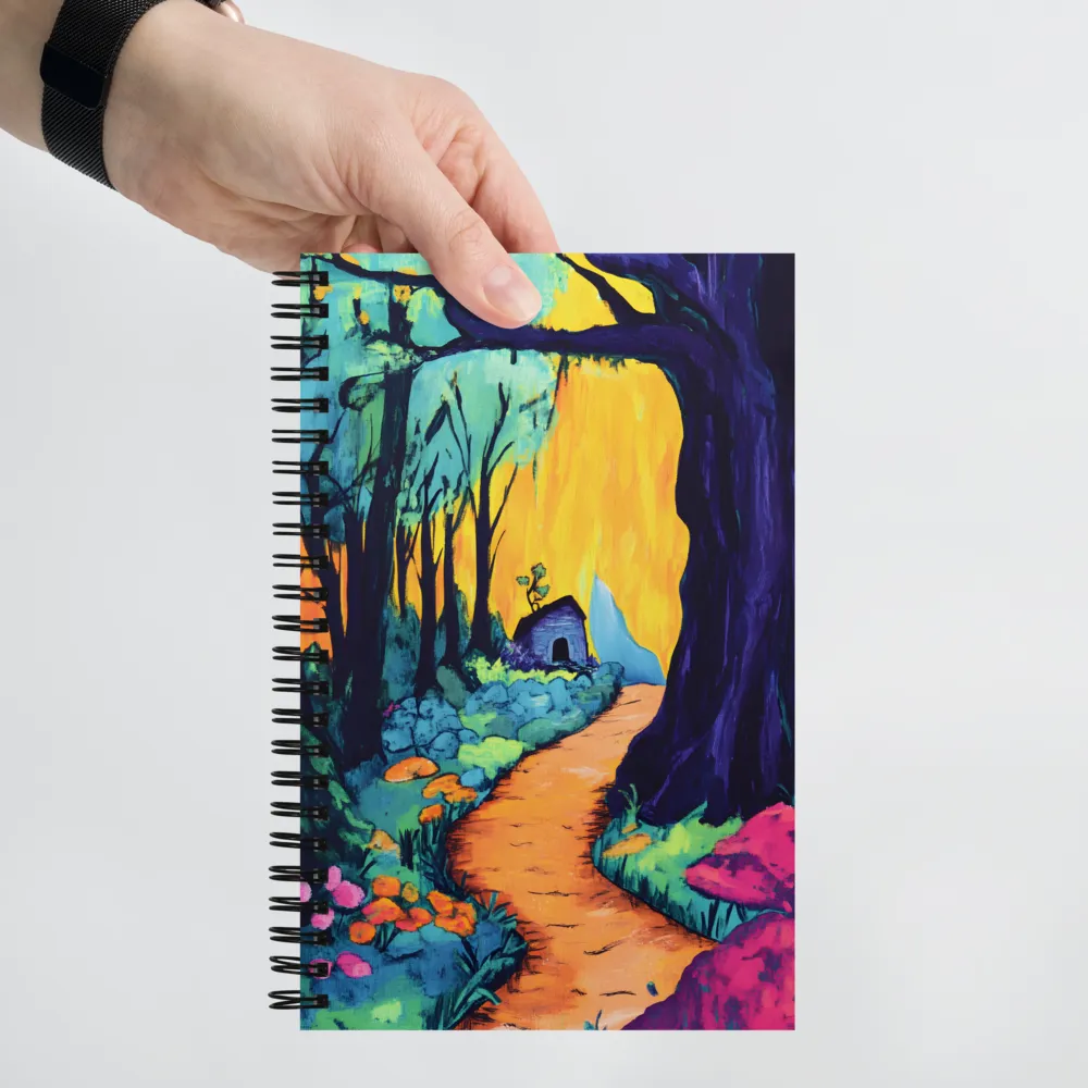 Whimsical Forest Path to Home 
 Spiral Notebook | 140 pages