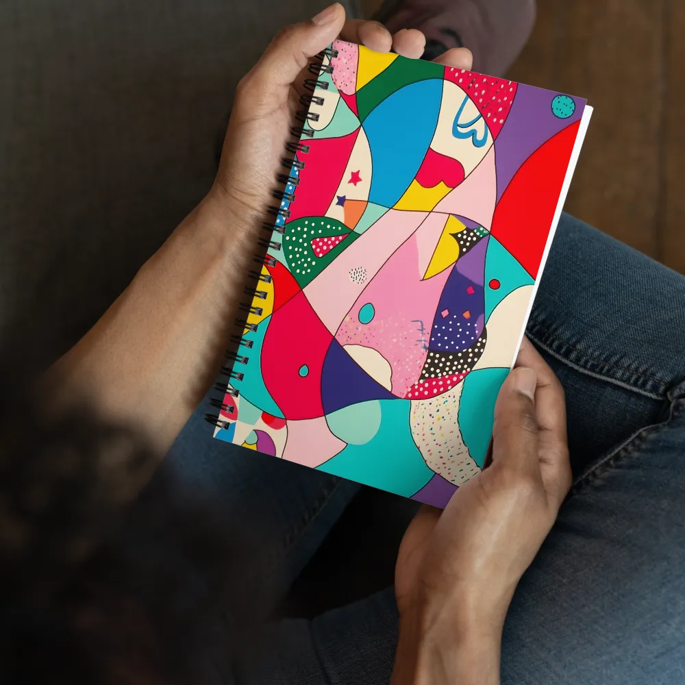 Playful Abstract Composition 
 Spiral Notebook | 140 pages