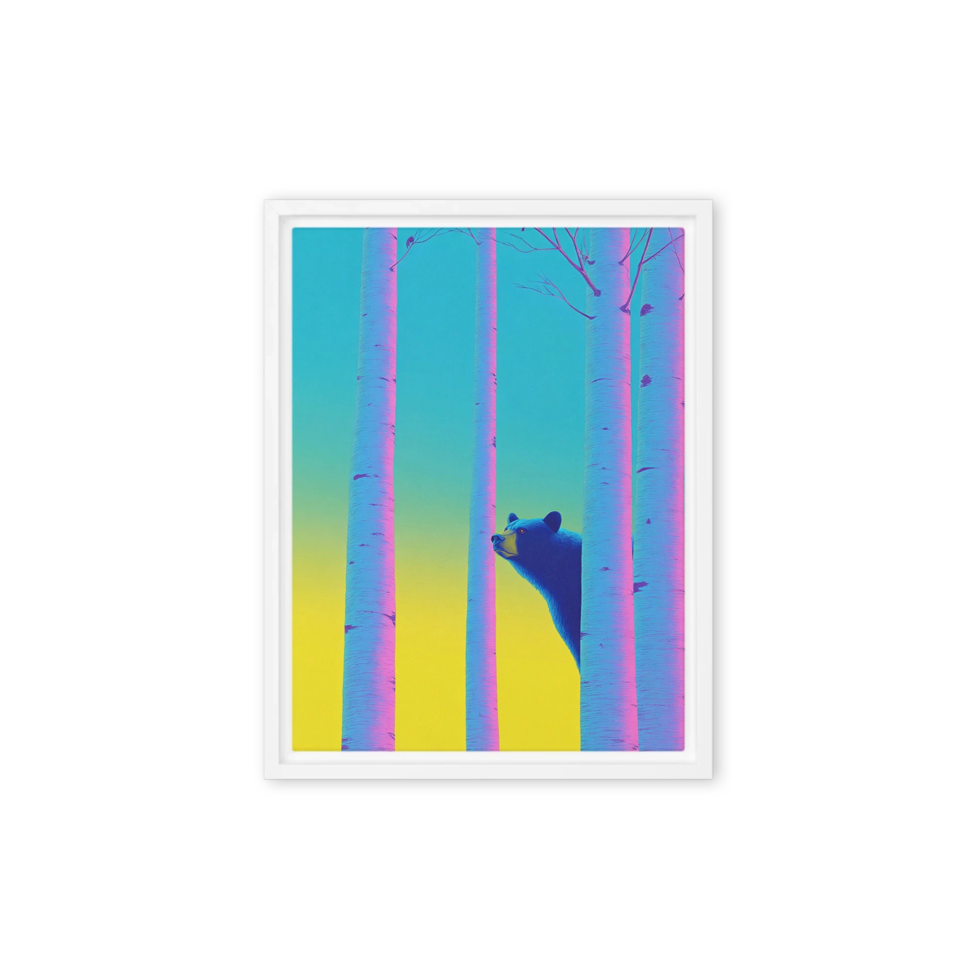Bear in Birch Woods