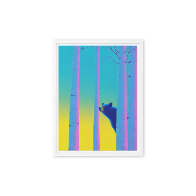Bear in Birch Woods | Art Print