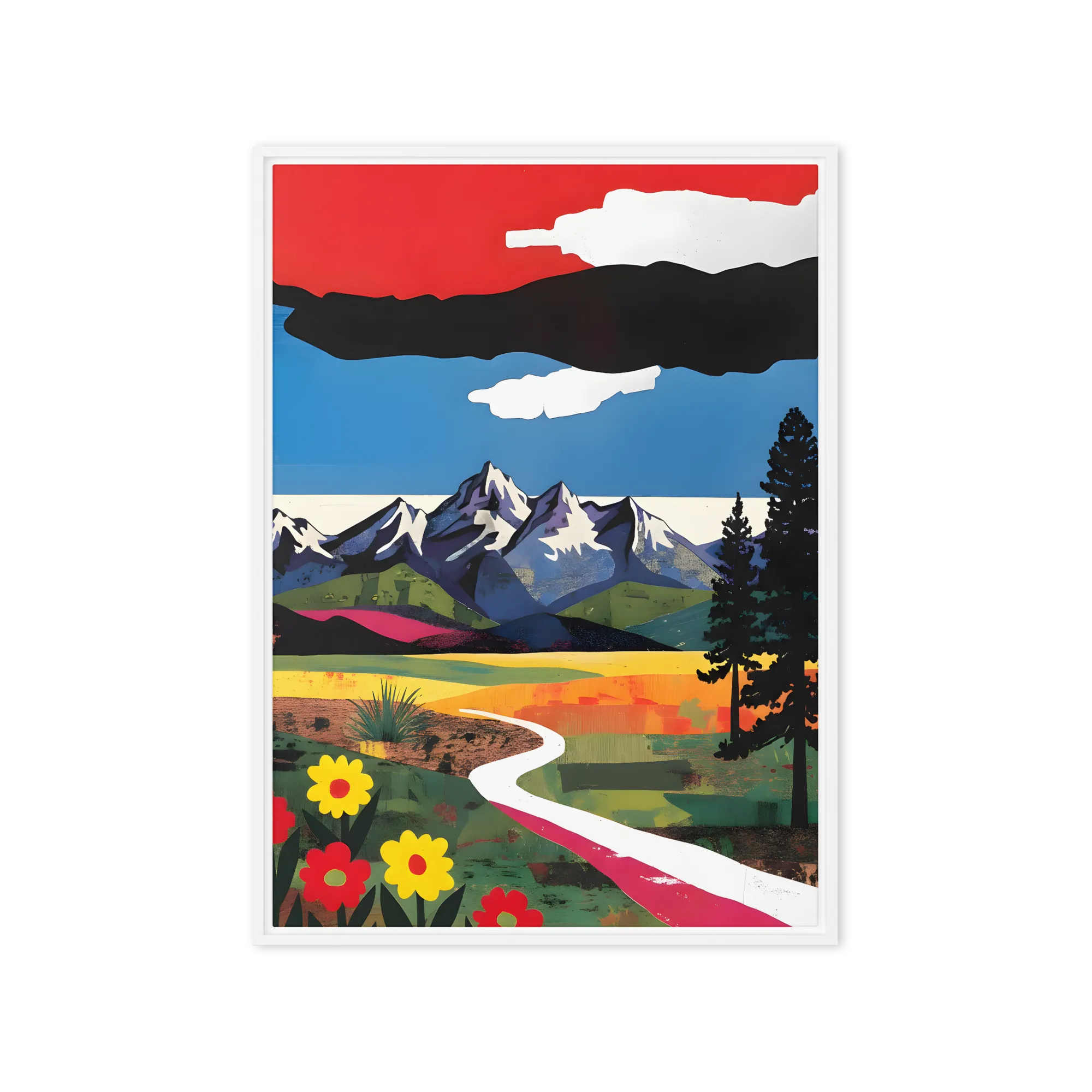 Vibrant Mountain Path
