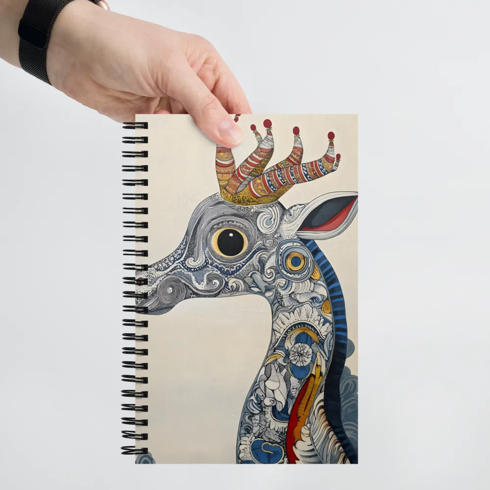 Fantastical Ornate Stag 
 Spiral Notebook | 140 pages