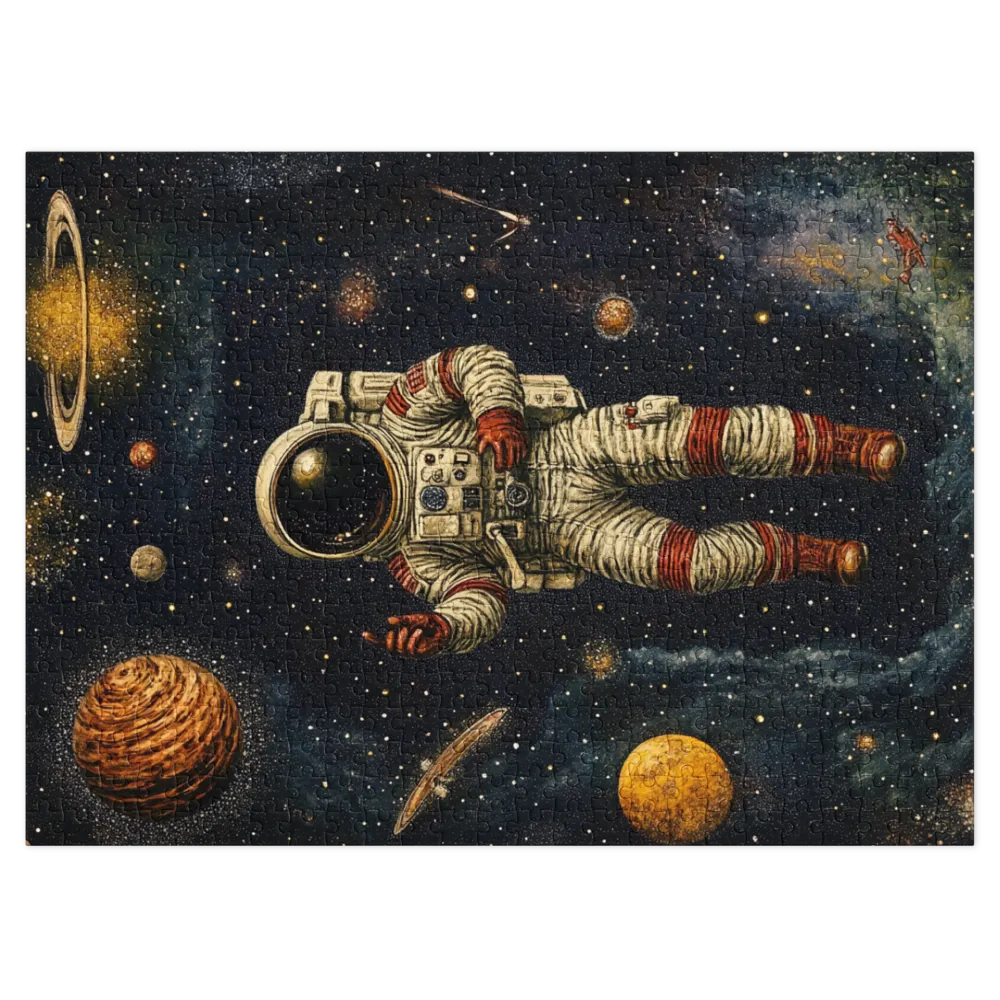 Explorador Cósmico 
 Puzzle em caixa de metal