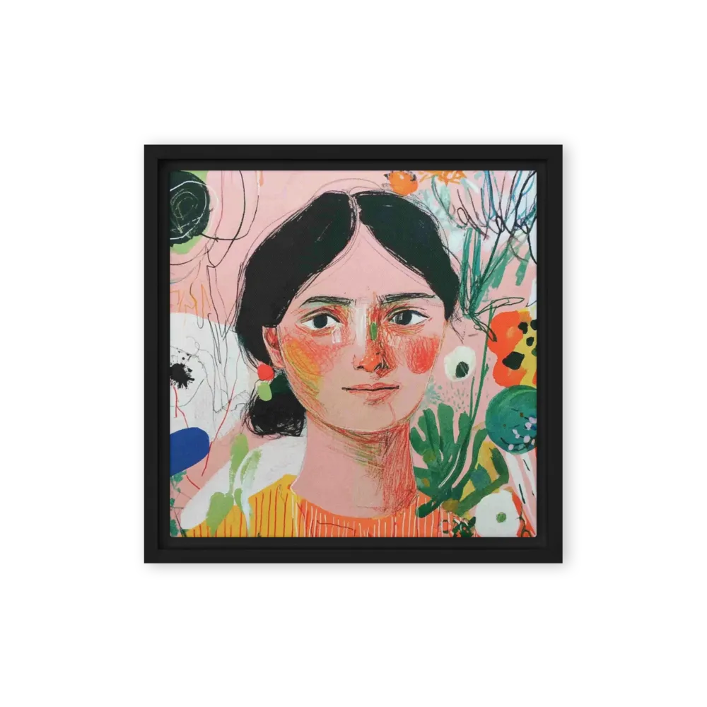 Flora and Her Thoughts 
 Canvas | 32″x 32″