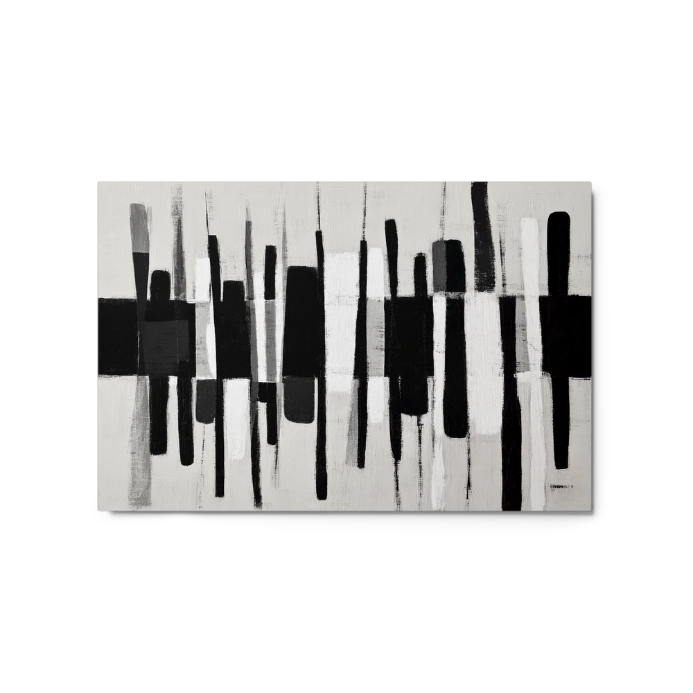 Vertical Rhythm in Monochrome | Art Print