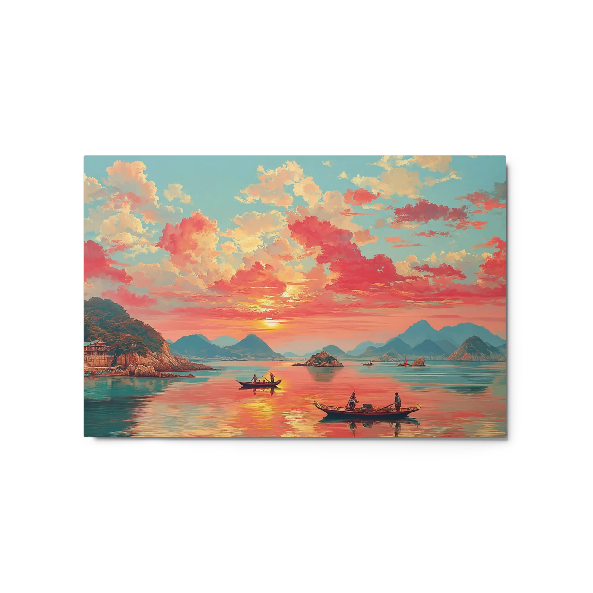 Golden Hour Over Calm Waters