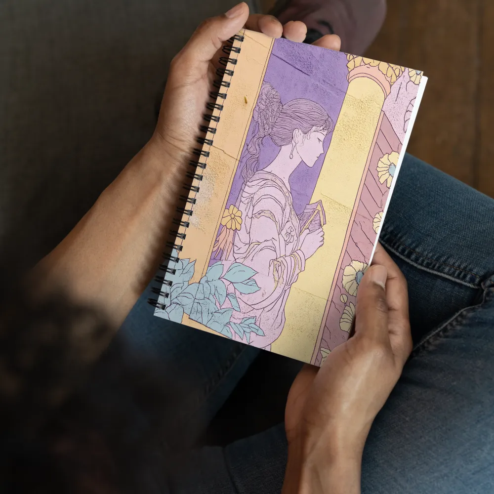 Art Nouveau Woman 
 Spiral Notebook | 140 pages