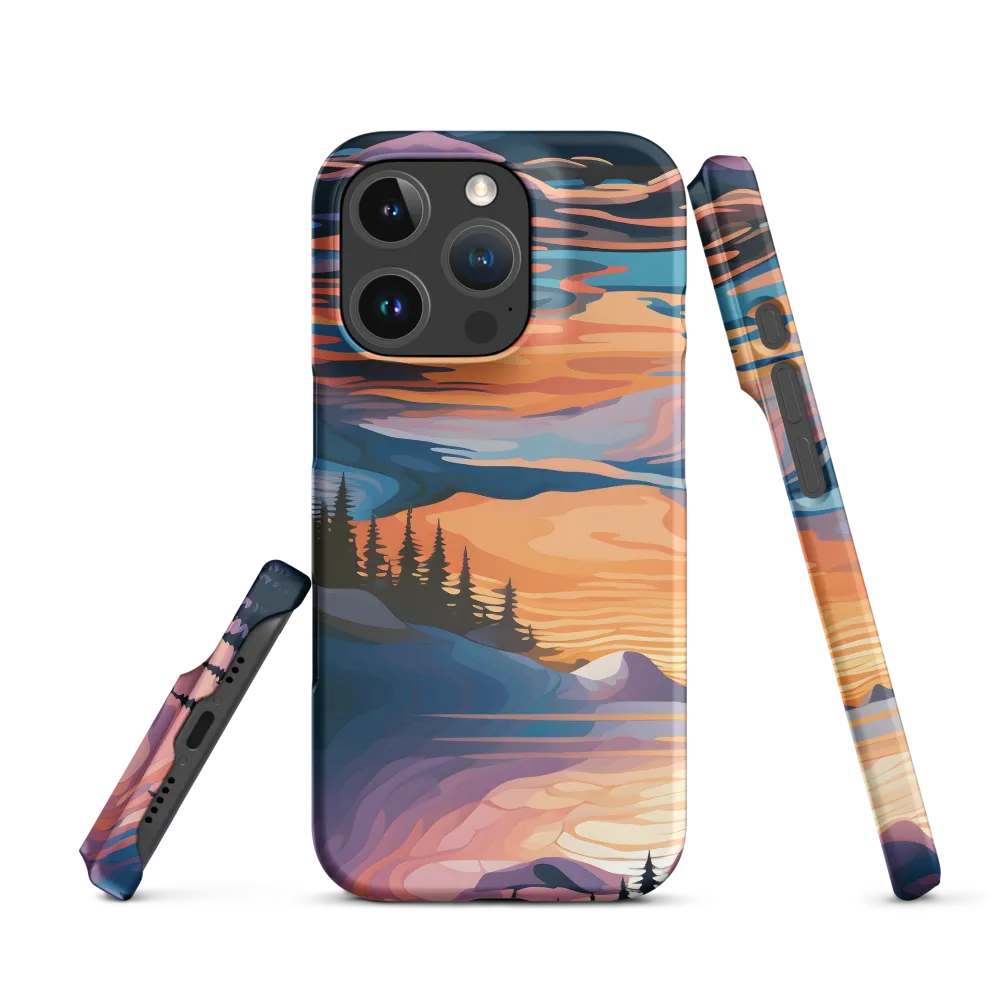 Abstract Landscape with Lake and Forest | Phone Case