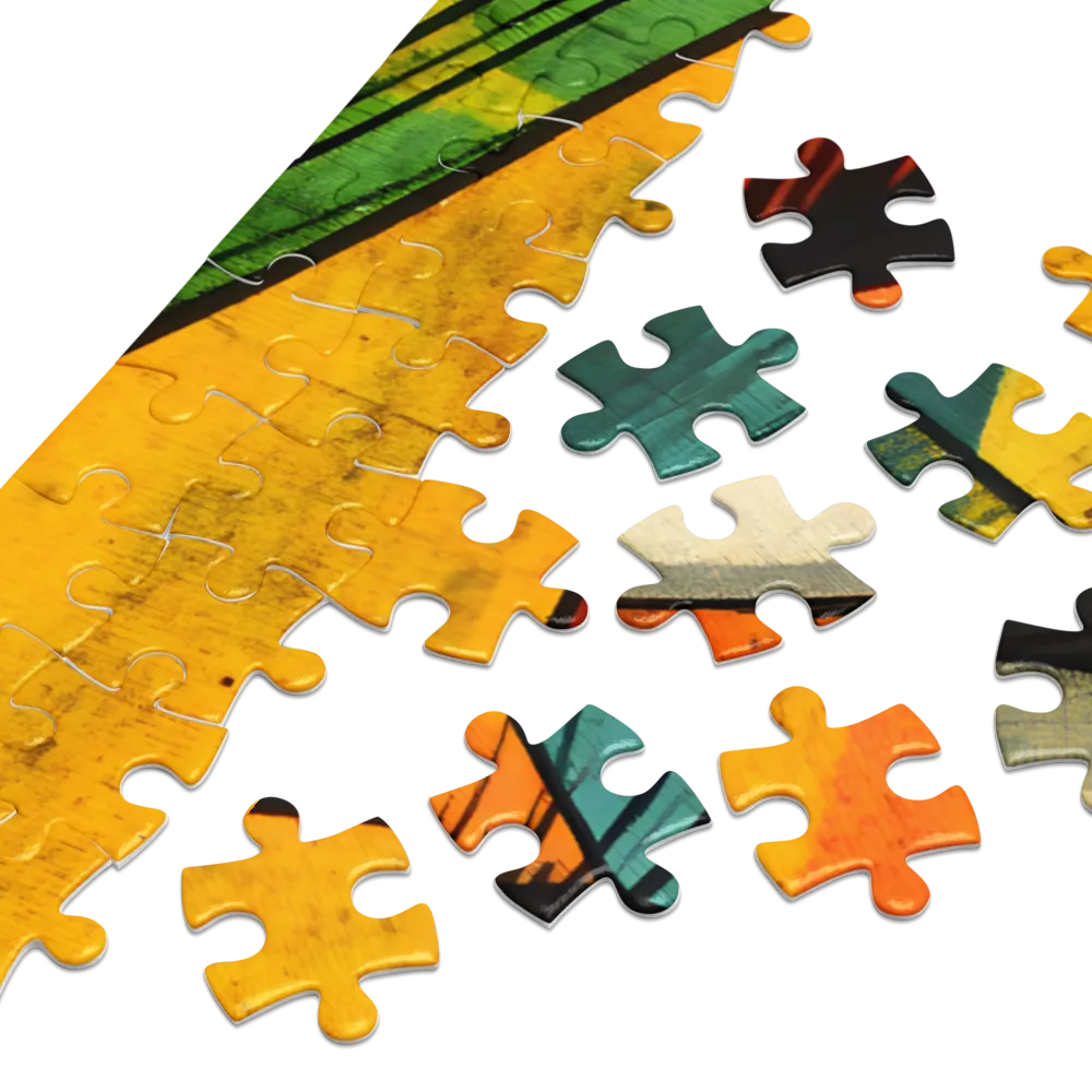 Olho Vibrante Pop Art 
 Puzzle em caixa de metal