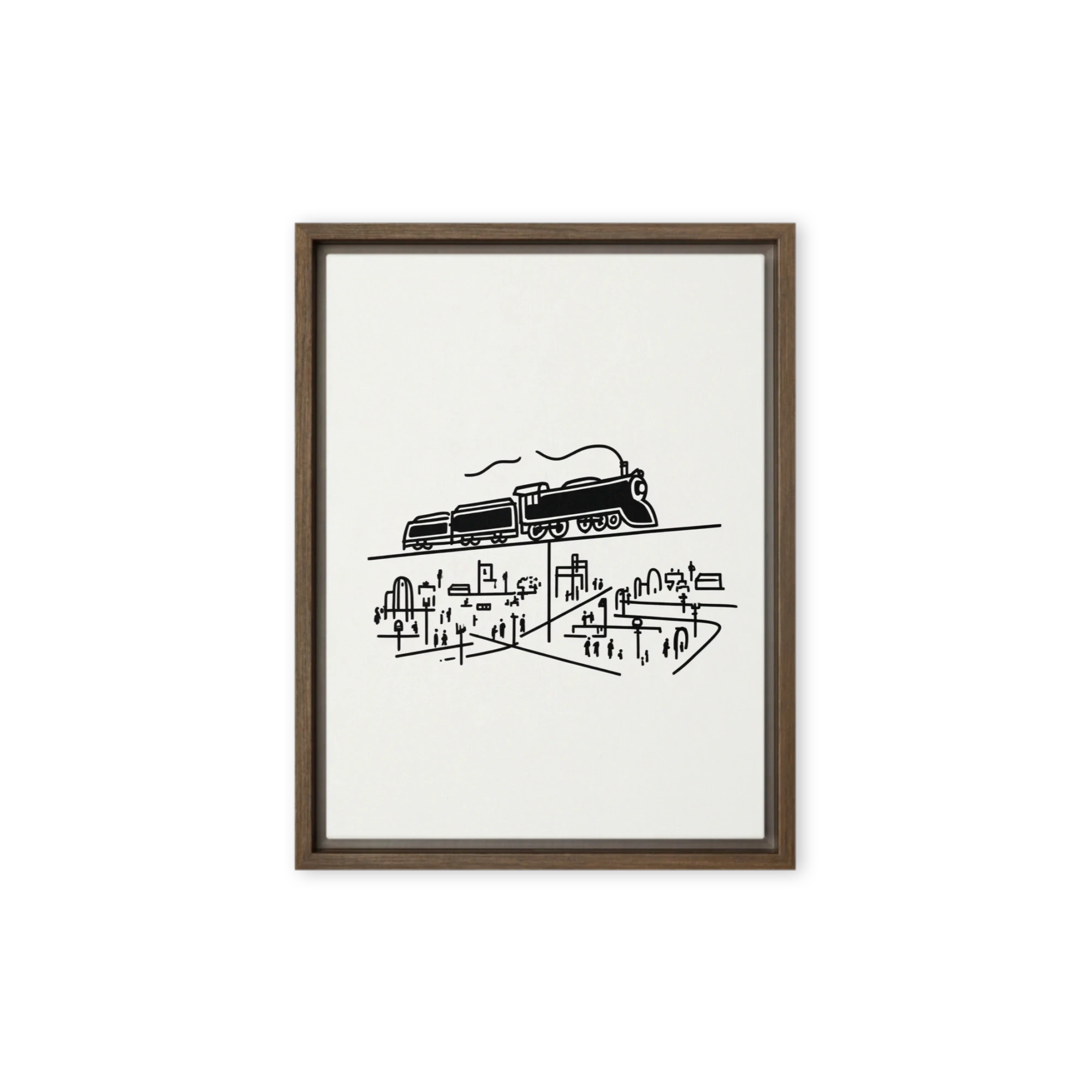 Overhead Steam Train | Art Print