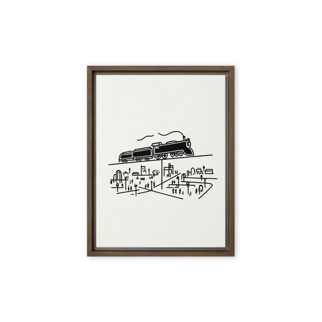 Overhead Steam Train | Art Print