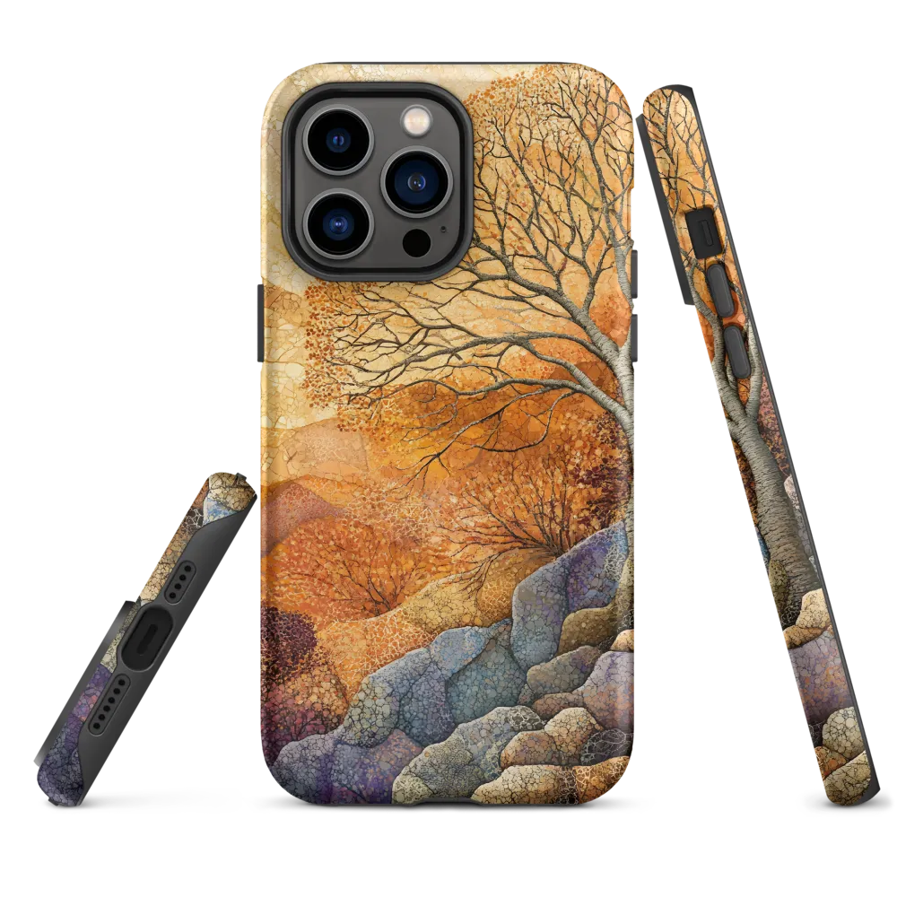 Golden Autumn Mosaic | Phone Case