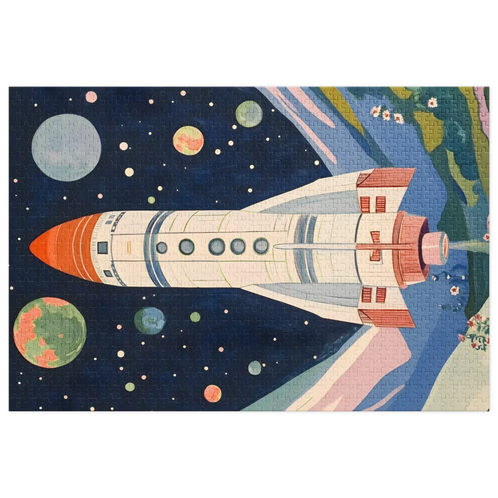 Retro Space Launch | Jigsaw Puzzles