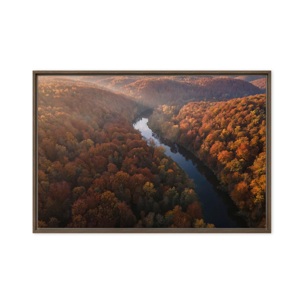 Autumn River Serenity | Art Print