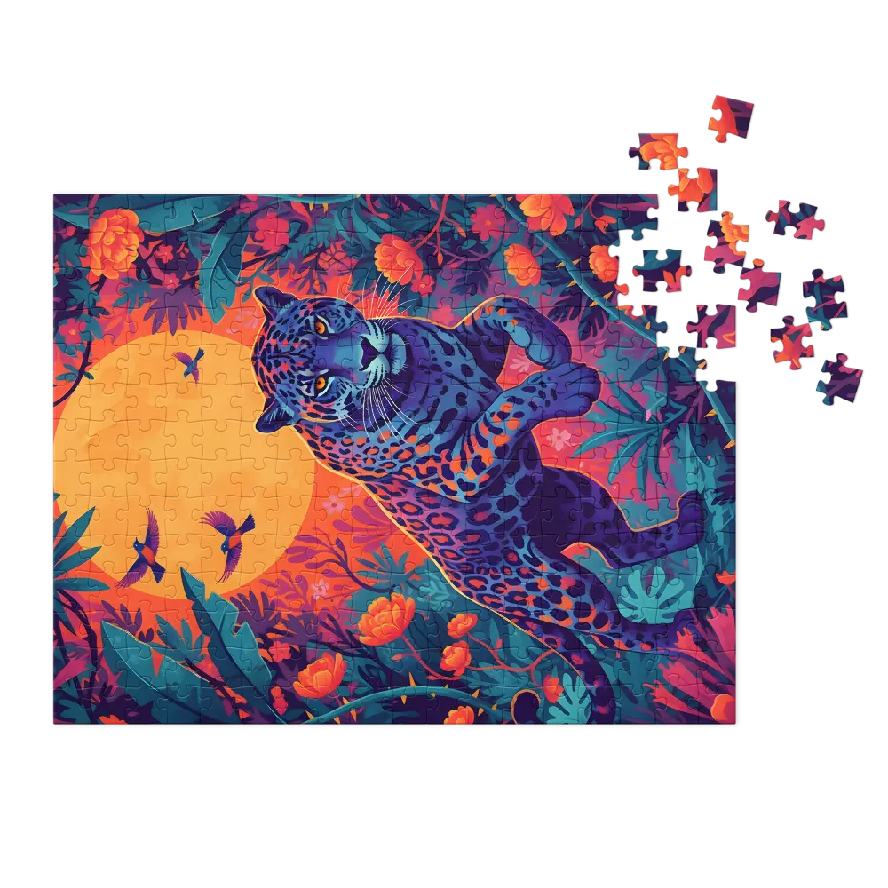 Moonlit Jungle Leopard