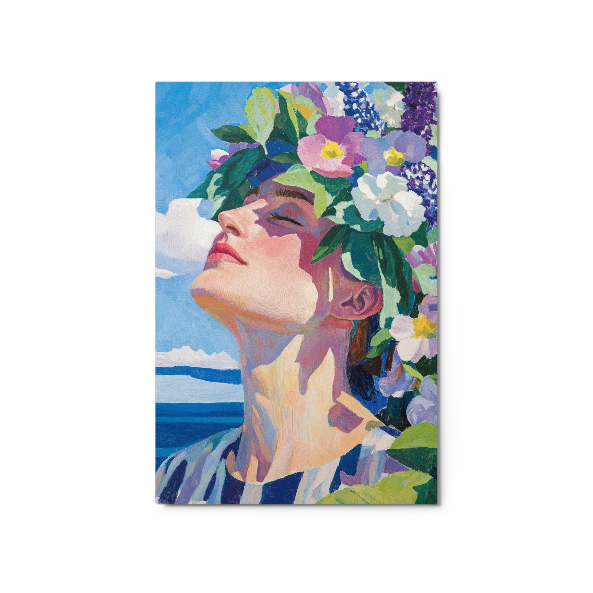 Portrait of a Woman with Floral Crown