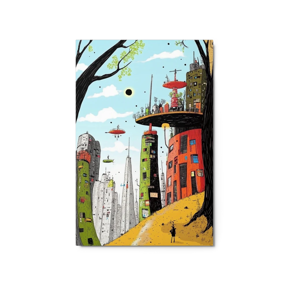 Whimsical Urban Future | Art Print