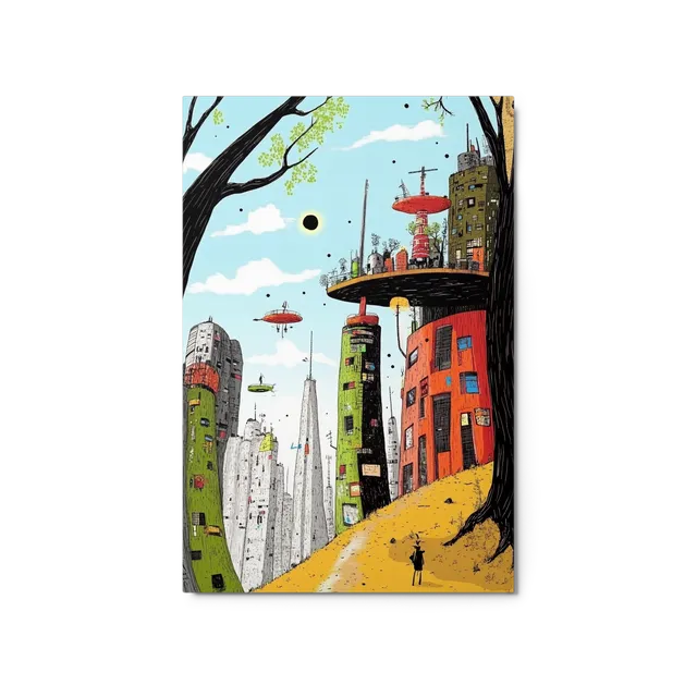 Whimsical Urban Future | Art Print