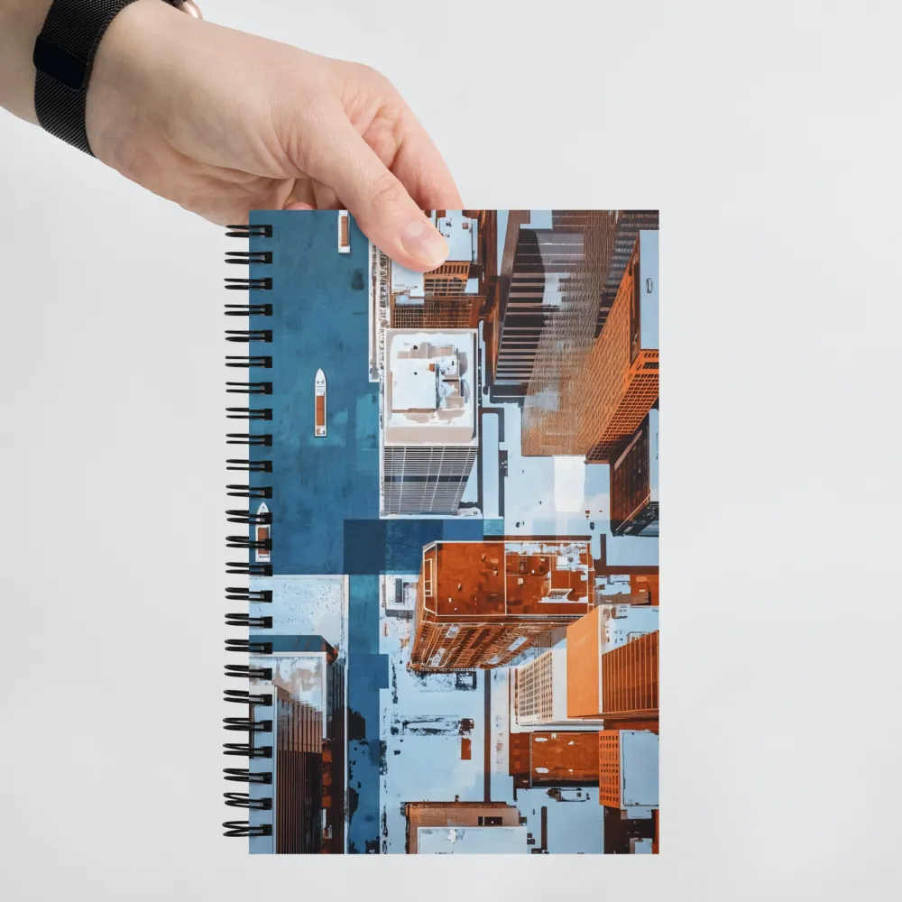 Winter City Aerial 
 Spiral Notebook | 140 pages