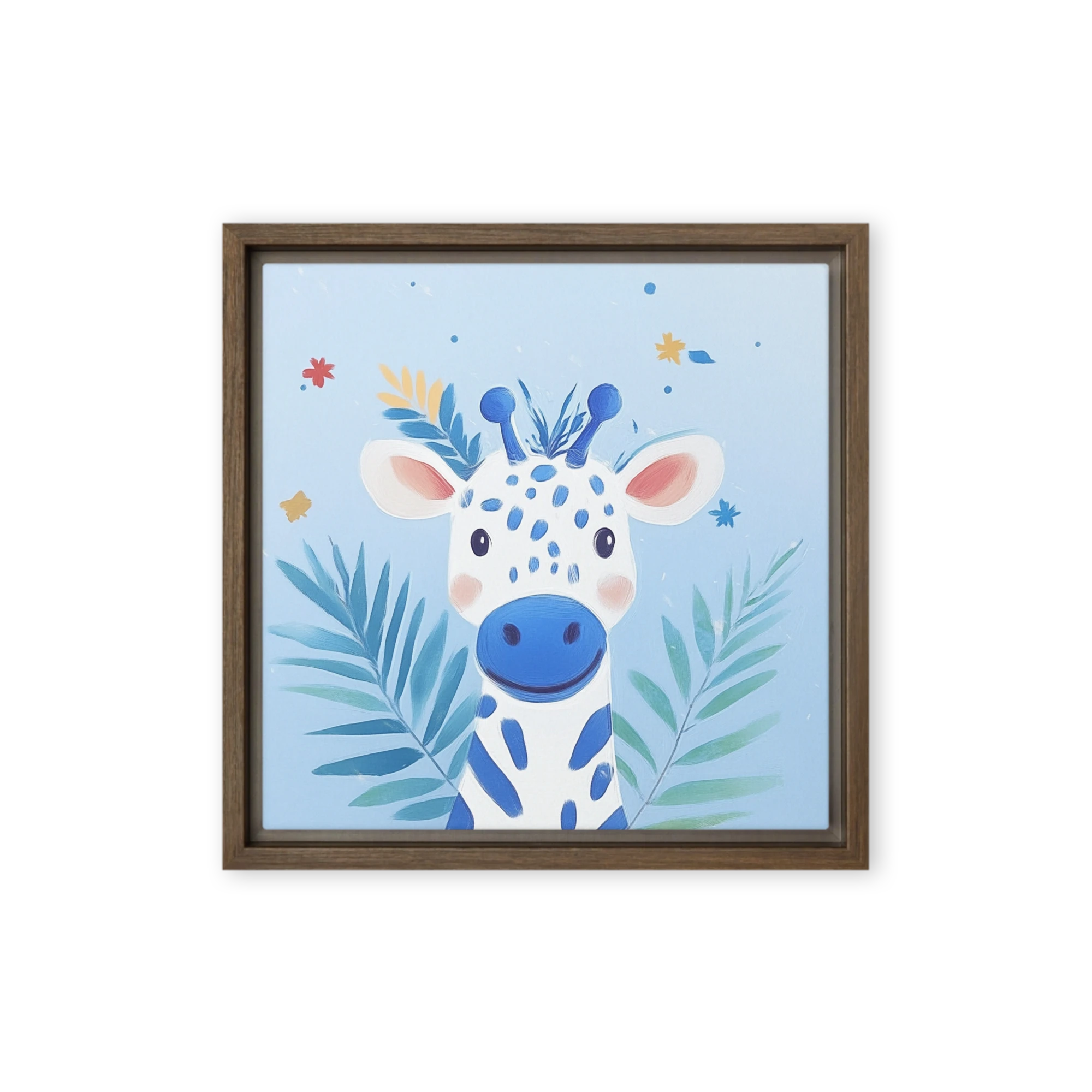 Whimsical Blue Giraffe