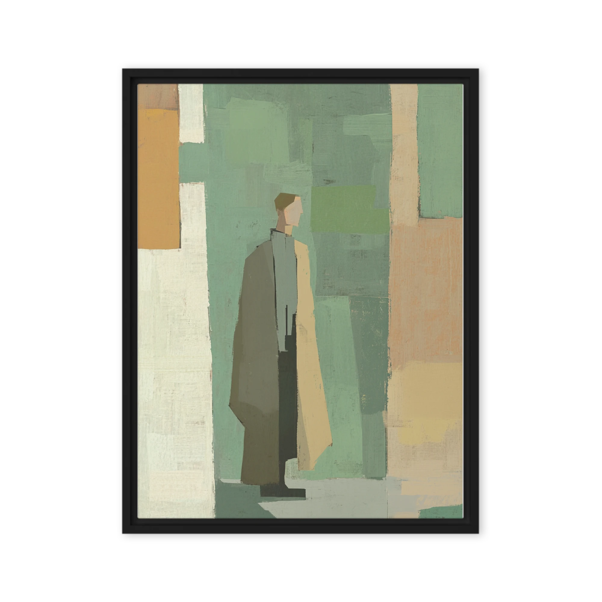 Solitary Form in Color Blocks