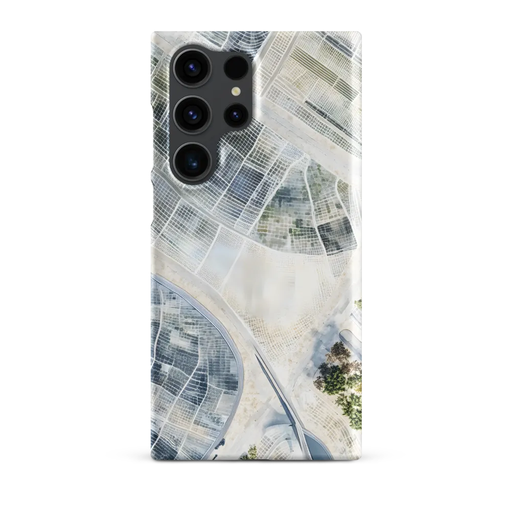 Aerial View of Agricultural Fields | Phone Case