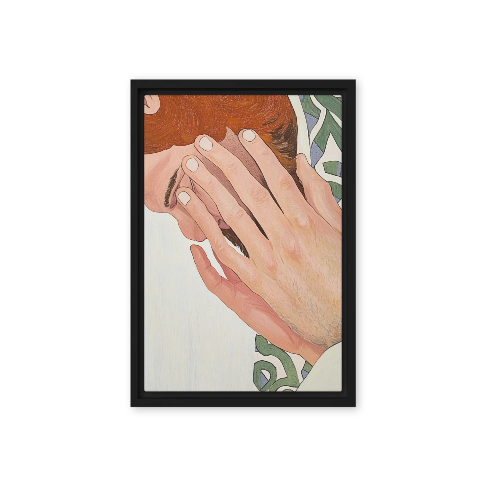 Hands on Face Portrait