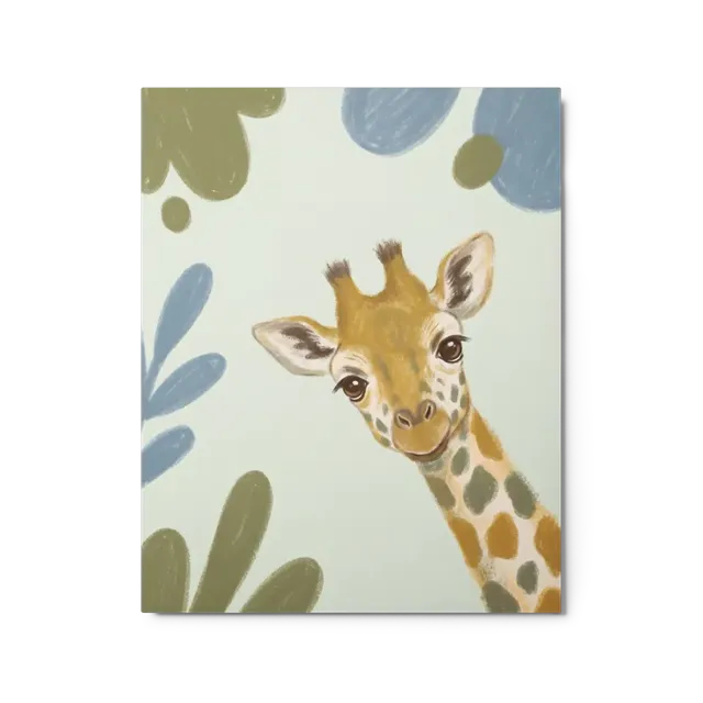 Playful Baby Giraffe | Art Print