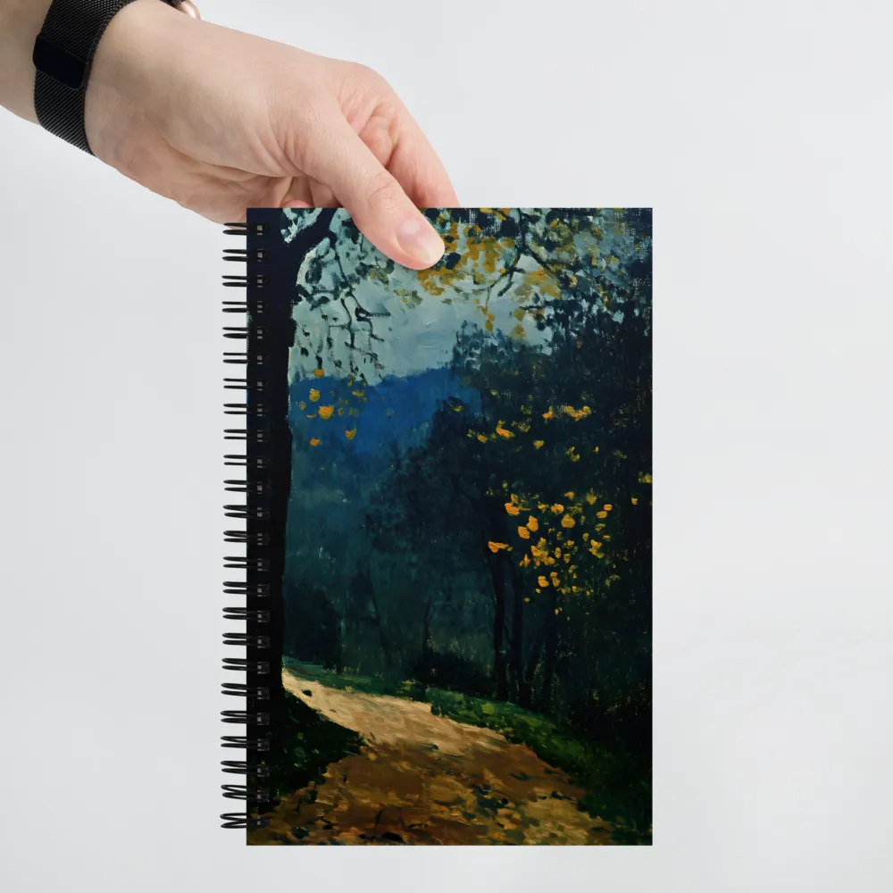 Enchanted Forest Path at Dusk 
 Spiral Notebook | 140 pages