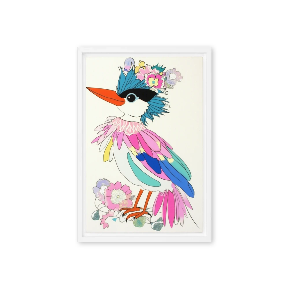 Whimsical Floral Bird | Art Print