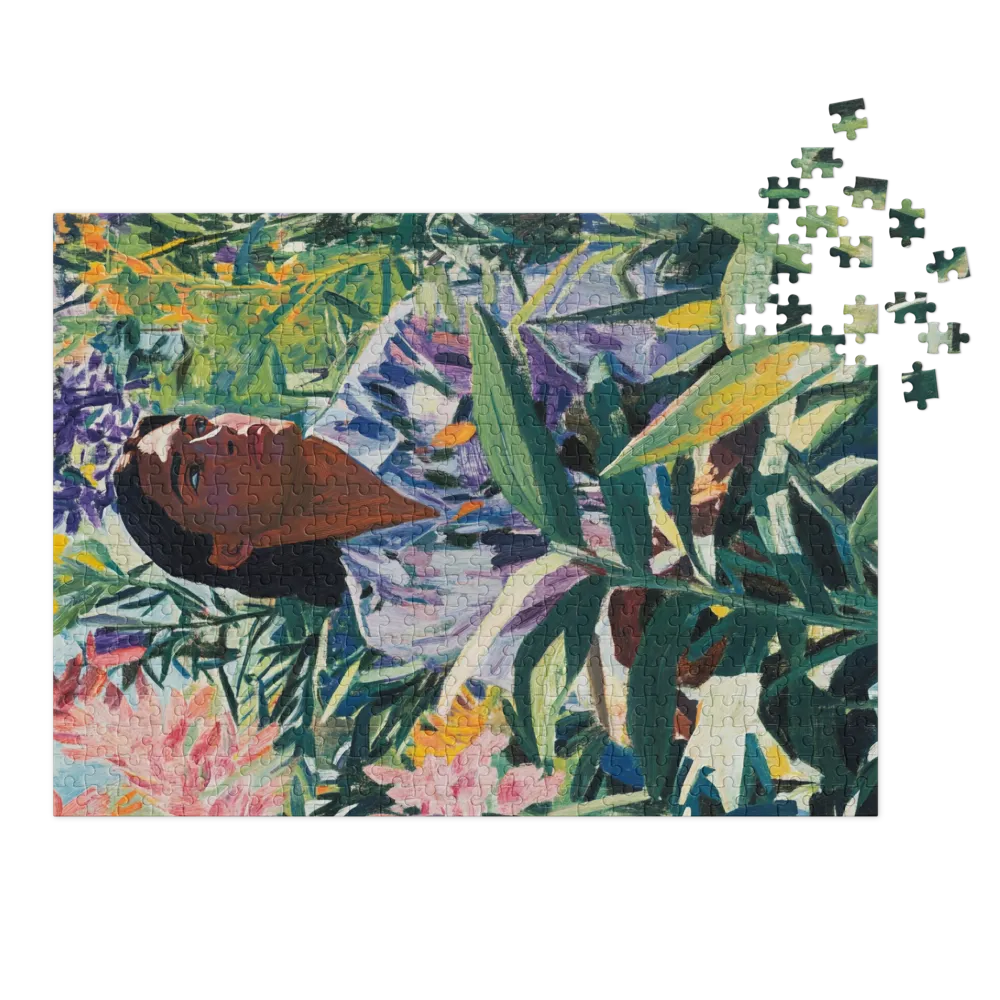 Introspection au Jardin 
 Puzzle en boite metallique