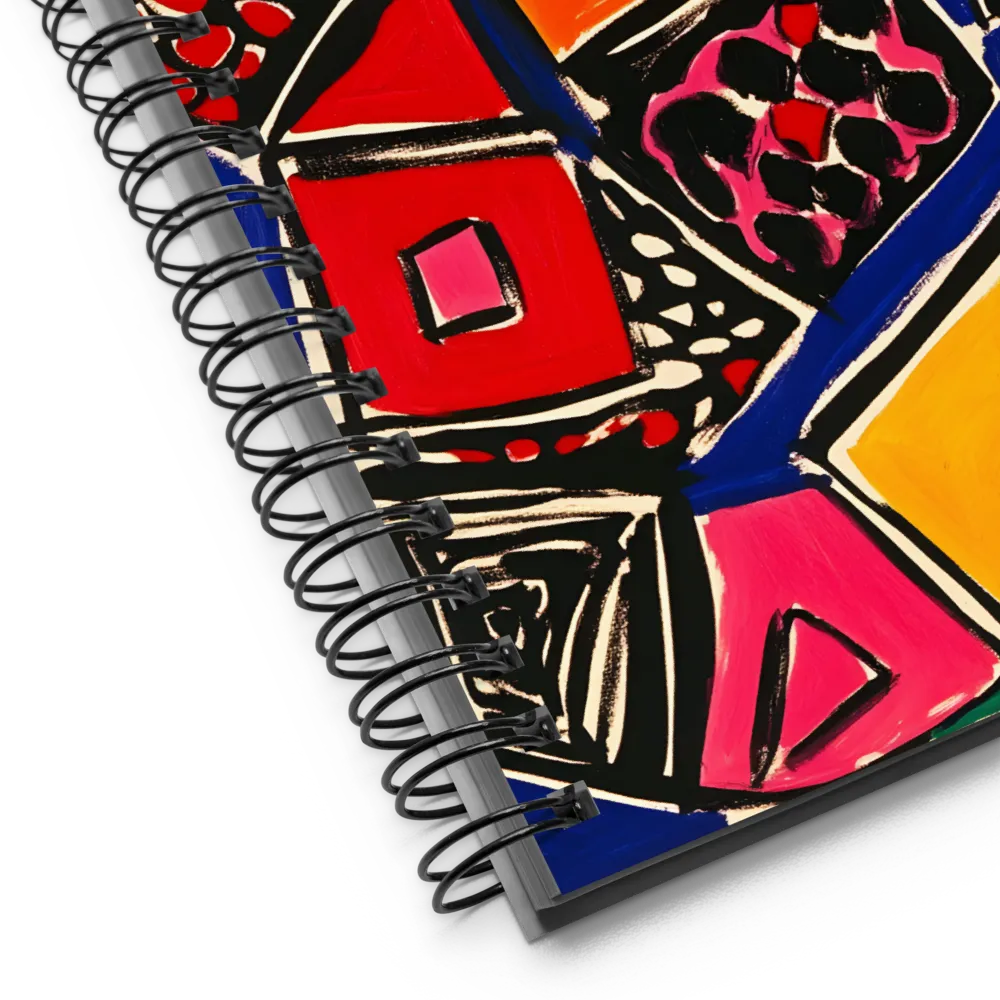 Colorful Geometric Abstraction 
 Spiral Notebook | 140 pages
