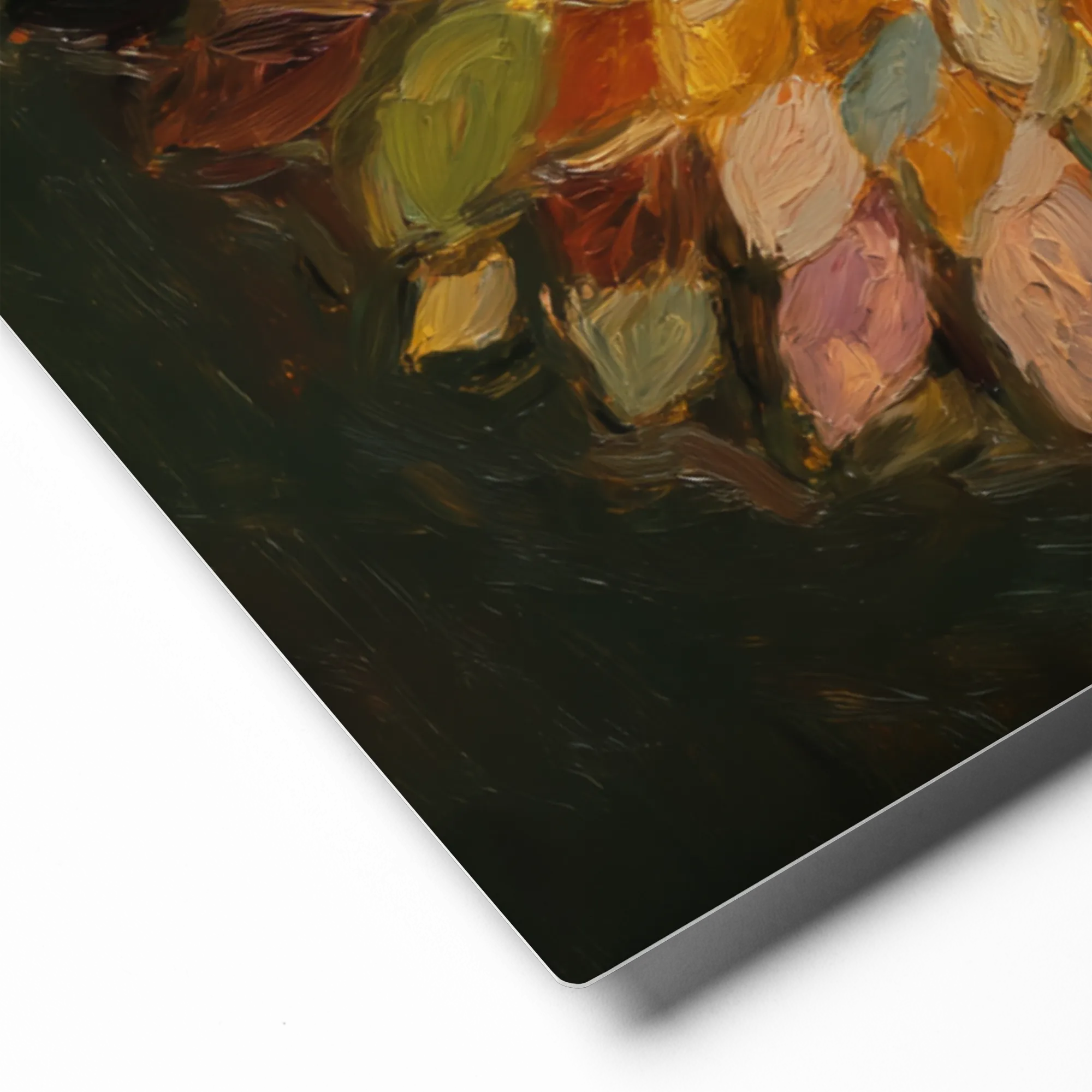 Golden Bloom Impasto 
 Canvas | 10″x 10″