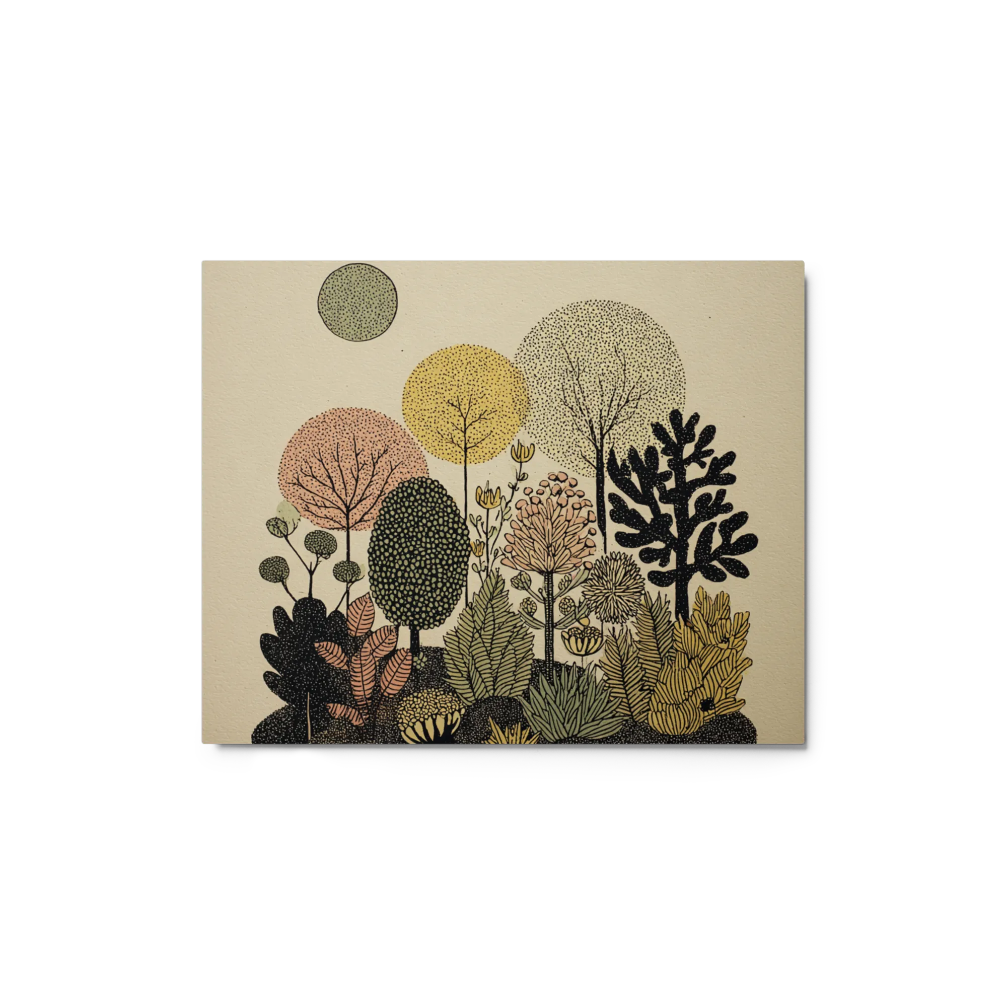 Whimsical Stippled Forest