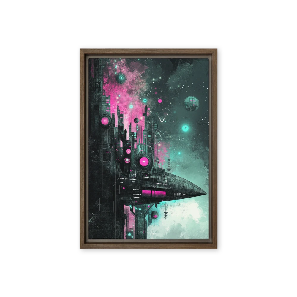 Neon Cyberpunk Utopia | Art Print