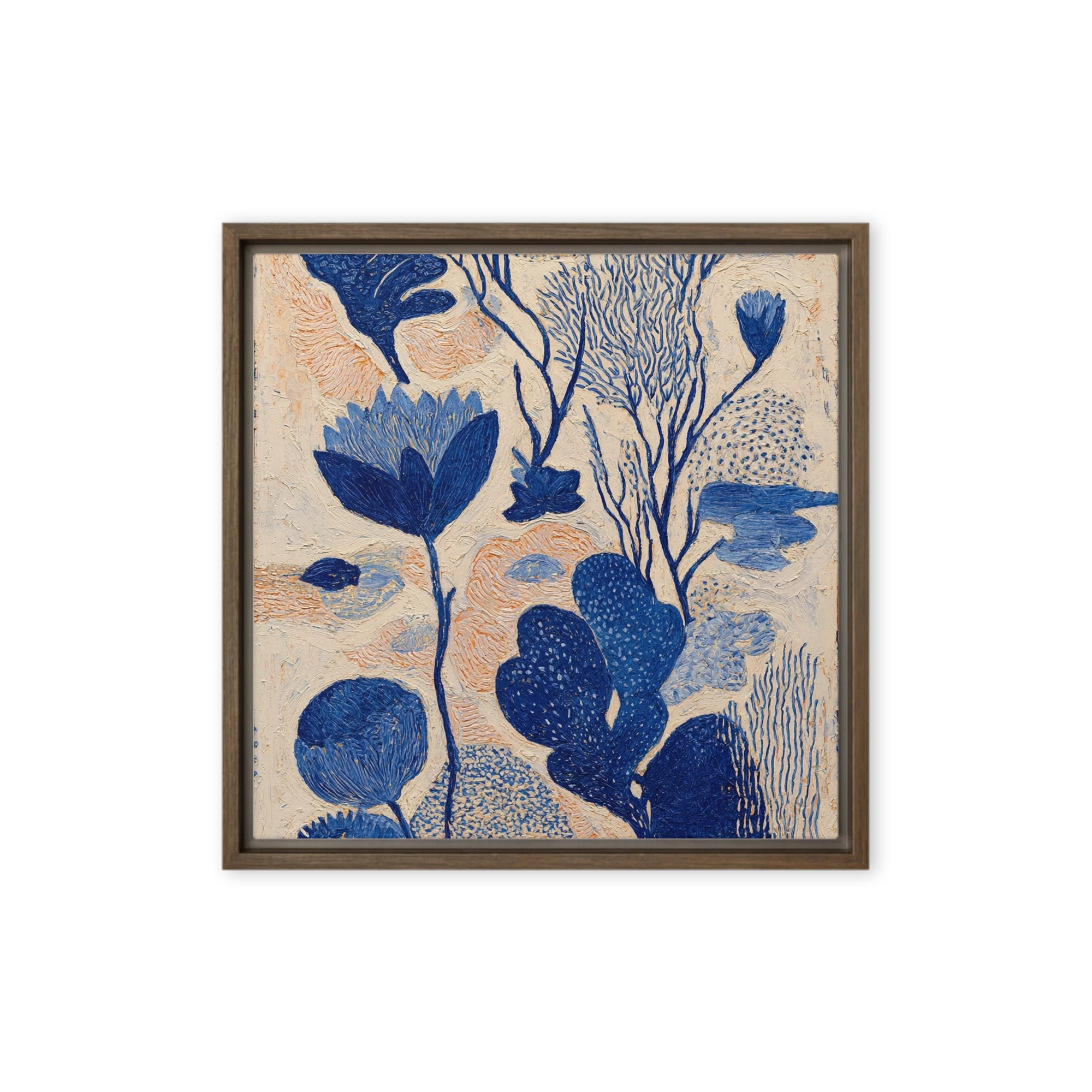 Cobalt Botanical Study | Art Print