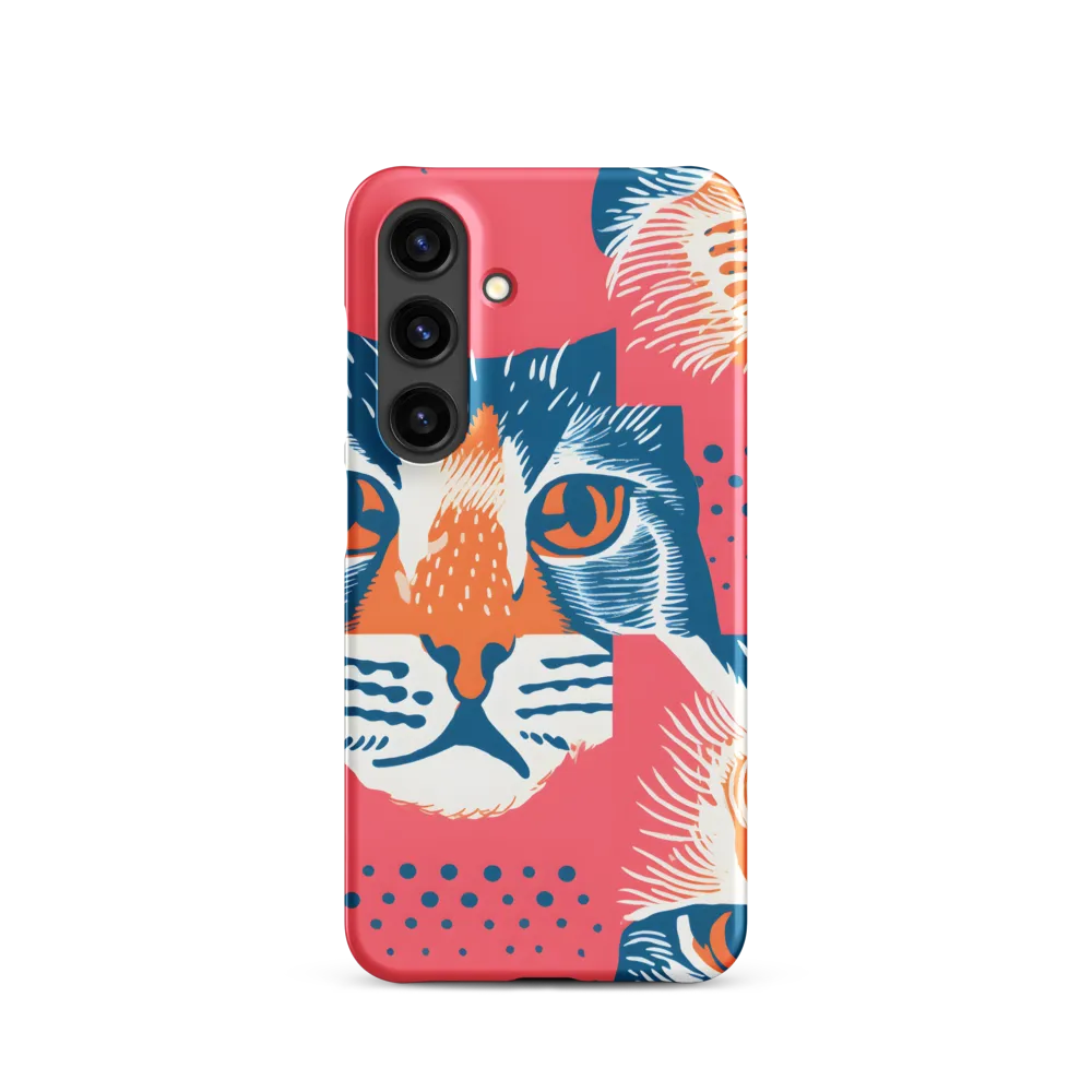 Stylized Cat Faces Pop Art Design | Phone Case