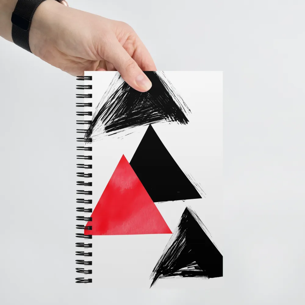 Geometric Brushstroke Composition 
 Spiral Notebook | 140 pages