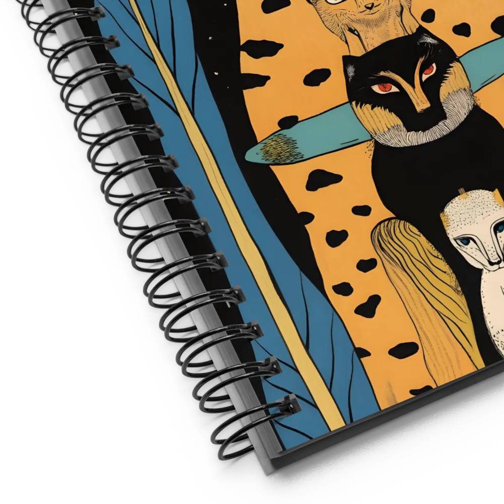 Feline Pantheon 
 Spiral Notebook | 140 pages