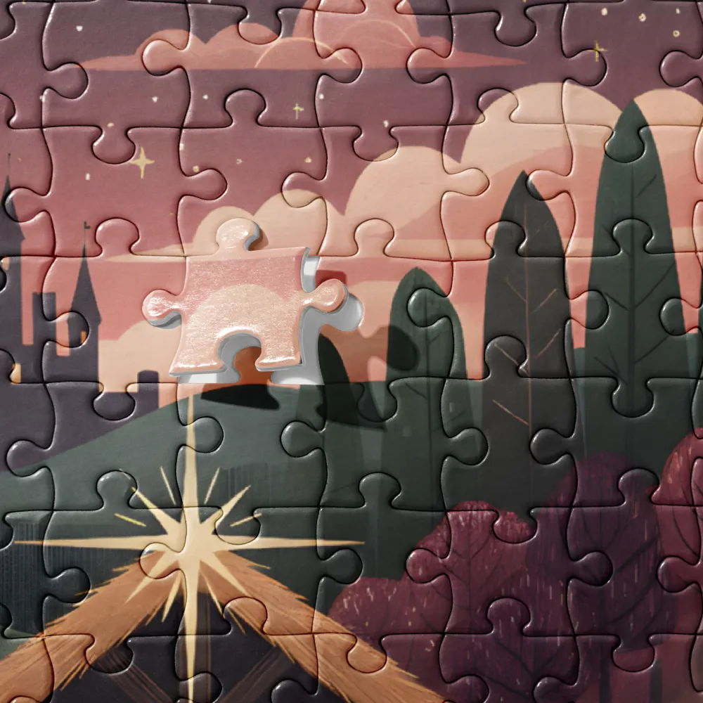 Star Over the Manger 
 Jigsaw Puzzle
